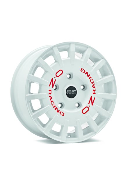 OZ RALLY RACING VAN 18x8 ET45 5x120 race white red lettering