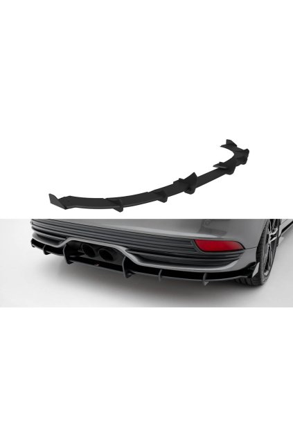 Maxton Design ''Street Pro'' difuzory pod boční prahy s křidélky pro Ford Focus ST Mk3 Facelift, plast ABS bez povrchové úpravy, s černou linkou