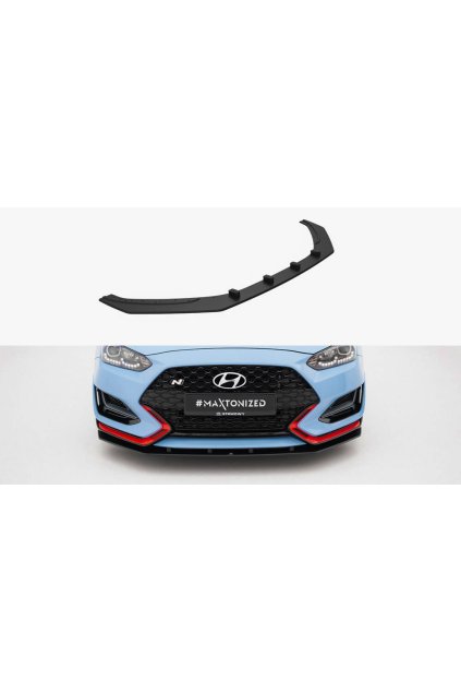 Maxton Design "Street Pro" spoiler pod přední nárazník pro Hyundai Veloster N Mk2, plast ABS bez povrchové úpravy