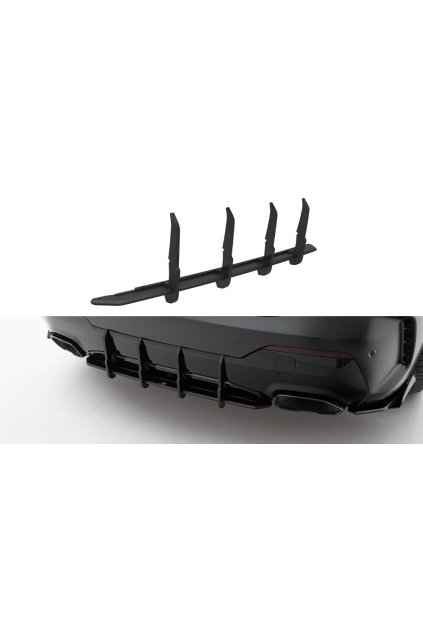 Maxton Design "Street Pro" difuzor zadního nárazníku pro BMW řada 4 G22/M440i, G23, plast ABS bez povrchové úpravy, Coupe / M440i Cabrio