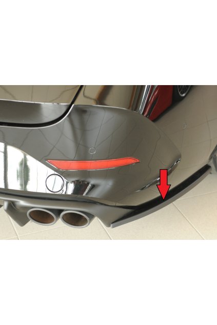 Rieger spoiler pod zadní nárazník na pravé straně pro Seat Leon KL 5-dvéř. (ST/sportstourer) r.v. 09/20-, plast ABS bez povrchové úpravy