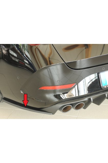 Rieger spoiler pod zadní nárazník na levé straně pro Seat Leon KL 5-dvéř. (ST/sportstourer) r.v. 09/20-, plast ABS bez povrchové úpravy