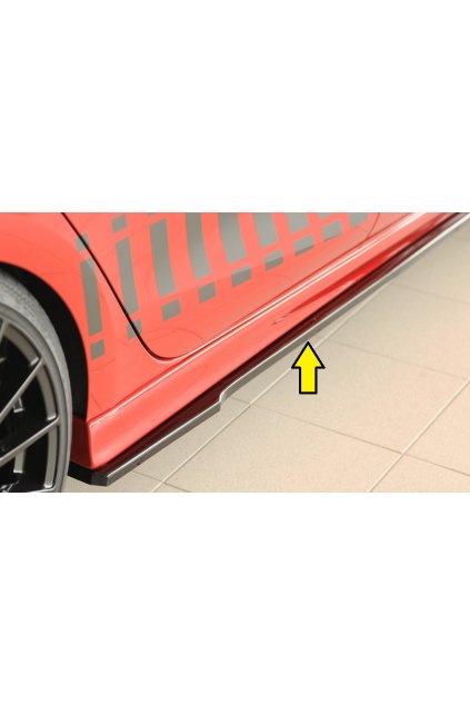 Rieger spoiler pod boční práh mont. strana pravá pro Cupra Leon KL 5-dvéř. (ST/sportstourer), 09/20-, plast ABS lakovaný do černé lesklé barvy
