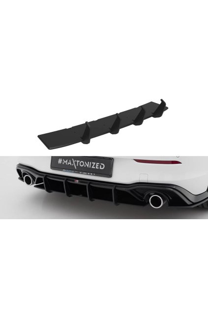 Maxton Design "Street Pro" difuzor zadního nárazníku v.3 pro Volkswagen Golf GTI Mk8, Mk8 Facelift, plast ABS bez povrchové úpravy