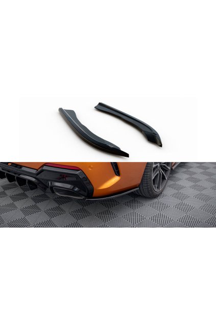 Maxton Design boční difuzory pod zadní nárazník v.5 pro BMW řada 4 G22, G22 Facelift, G23, G23 Facelift, černý lesklý plast ABS, M440i, Coupe / Cabrio