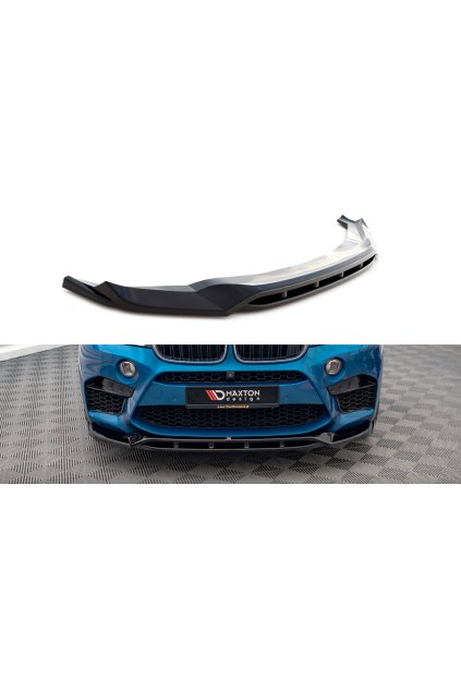 Maxton Design spoiler pod přední nárazník ver.3 pro BMW X5M F85, černý lesklý plast ABS