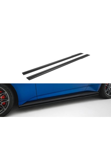 Maxton Design "Street Pro" difuzory pod boční prahy pro Ford Mustang Mk7 GT, plast ABS bez povrchové úpravy