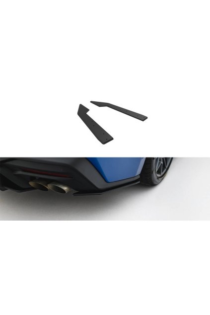 Maxton Design "Street Pro" boční difuzory pod zadní nárazník pro Ford Mustang Mk7 GT, plast ABS bez povrchové úpravy