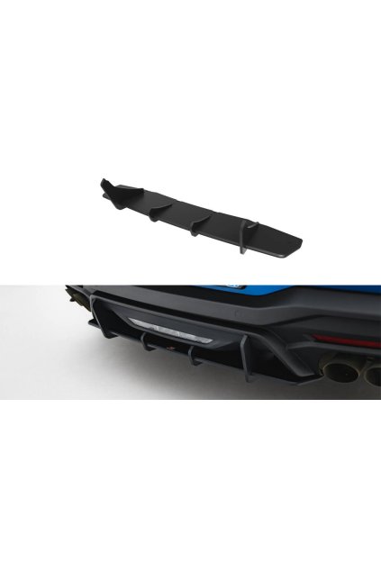 Maxton Design "Street Pro" difuzor zadního nárazníku pro Ford Mustang Mk7 GT, plast ABS bez povrchové úpravy