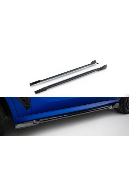 Maxton Design boční prahy pro BMW X5 M F95 Facelift, G05 Facelift, materiál pravý karbon, M-Pack