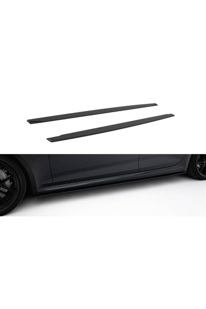 Maxton Design "Street Pro" difuzory pod boční prahy pro Audi RS5 F5, plast ABS bez povrchové úpravy, Sportback