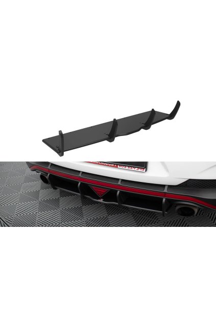 Maxton Design "Street Pro" difuzor zadního nárazníku pro Hyundai i30 N Mk3, plast ABS bez povrchové úpravy, Fastback