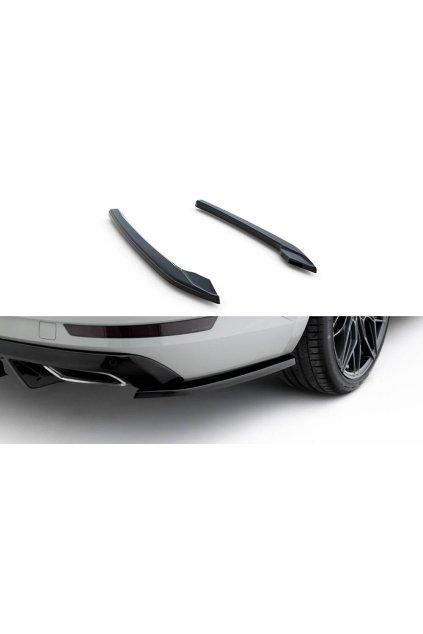 Maxton Design boční difuzory pod zadní nárazník ver.3 pro Škoda Superb Mk3, černý lesklý plast ABS, Liftback / Combi