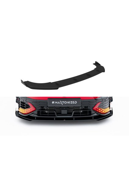 Maxton Design "Street Pro" spoiler pod přední nárazník s křidélky pro Volkswagen Golf GTI Mk8 Facelift, plast ABS bez povrchové úpravy, Clubsport