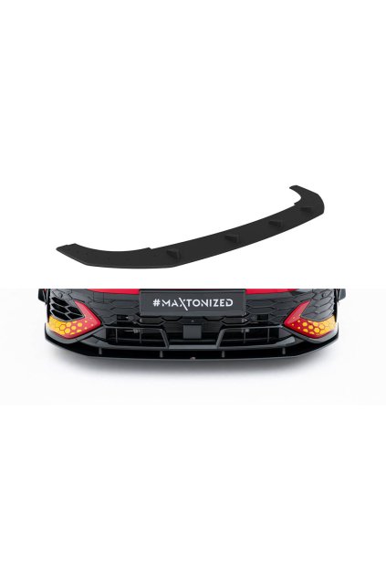 Maxton Design "Street Pro" spoiler pod přední nárazník pro Volkswagen Golf GTI Mk8 Facelift, plast ABS bez povrchové úpravy, Clubsport