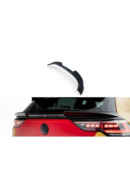 Maxton Design spodní prodloužení spoileru 3d pro Volkswagen Golf Mk8, Mk8 Facelift, černý lesklý plast ABS