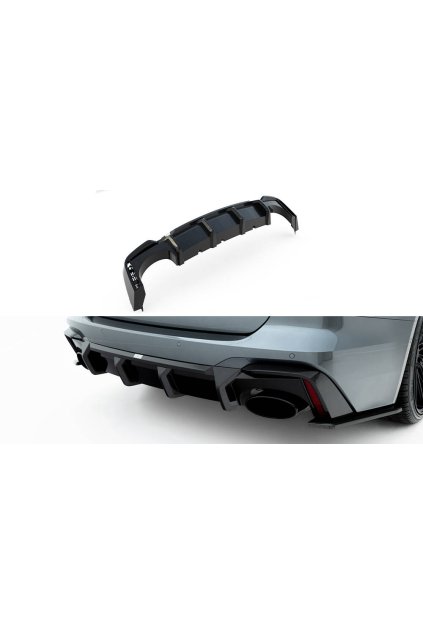 Maxton Design difuzor zadního nárazníku pro Audi RS6 C8, materiál pravý karbon, verze bez tažného zařízení