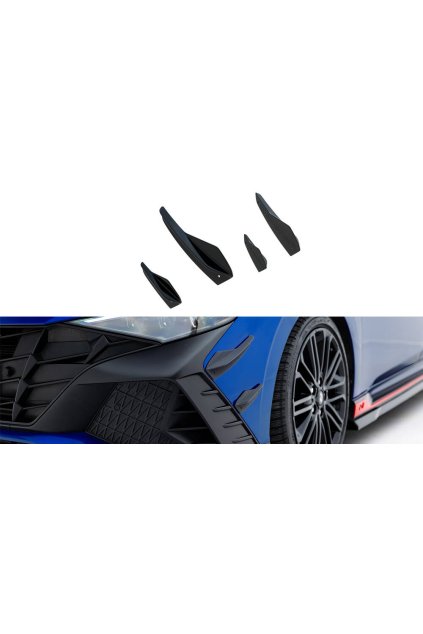 Maxton Design přítlačná křidélka předního nárazníku pro Hyundai Elantra N Mk7, plast ABS bez povrchové úpravy