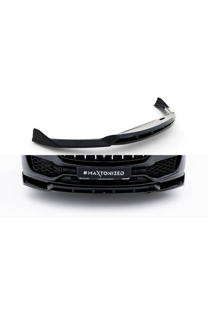 Maxton Design spoiler pod přední nárazník pro Maserati Levante Mk1 GT Facelift, černý lesklý plast ABS