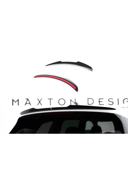 Maxton Design prodloužení spoileru pro Volkswagen Atlas R-Line Mk1 Facelift 2, černý lesklý plast ABS