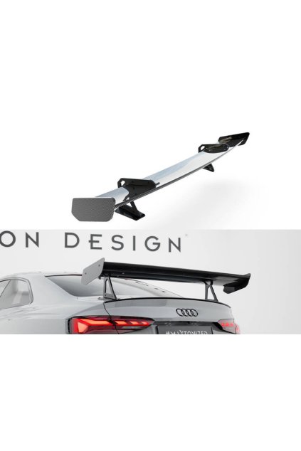maxton design carbon division zadni kridlo pro audi a5 f5 f5 facelift pravy karbon coupe s line coupe