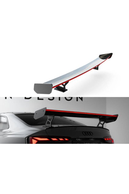 maxton design carbon division swan neck zadni kridlo s led svetlem pro audi rs5 f5 f5 fl pravy karbon coupe