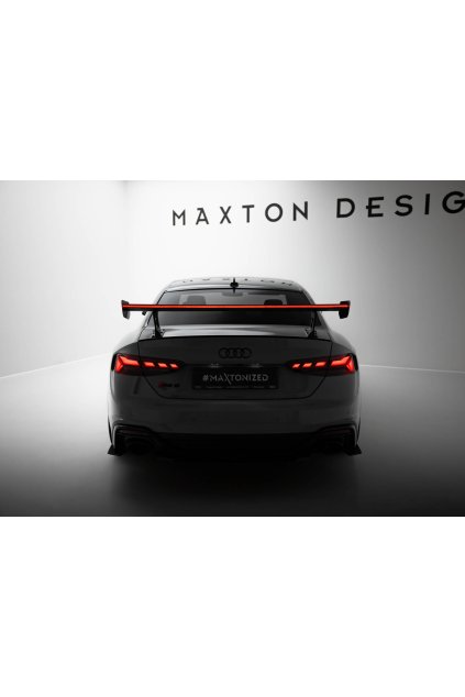 maxton design carbon division swan neck zadni kridlo s led svetlem pro audi rs5 f5 f5 fl pravy karbon coupe 2