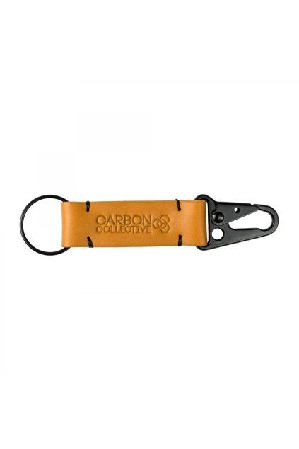 1395 carbon collective snap hook leather chain tan