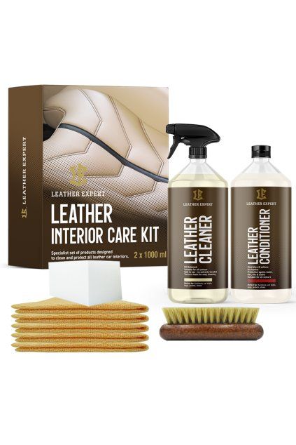 1. Leather Interior Care Kit 2x1000ml z akcesoriami