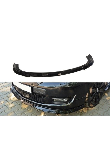 Maxton Design spoiler pod přední nárazník pro Mazda 3 Mk1, černý lesklý plast ABS