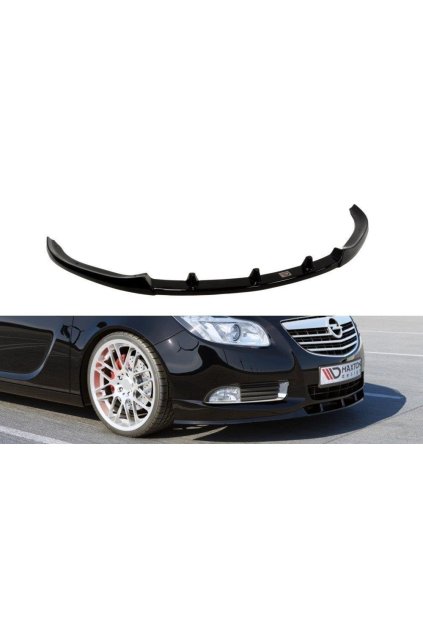 Maxton Design spoiler pod přední nárazník pro Opel Insignia Mk1, černý lesklý plast ABS, OPC-Line Nurburg