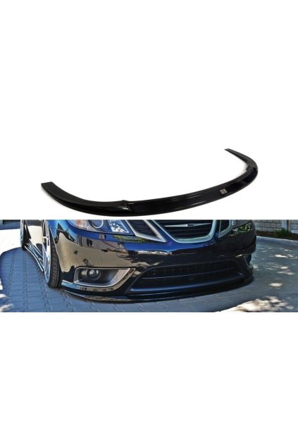 Maxton Design spoiler pod přední nárazník pro Saab 9-3 Turbo X, černý lesklý plast ABS