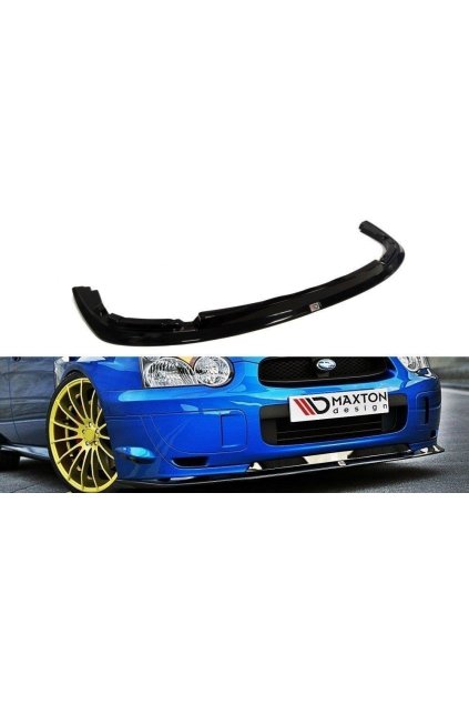 Maxton Design spoiler pod přední nárazník pro Subaru Impreza Mk2 (GD), černý lesklý plast ABS, r.v. 2003-2006 (Blobeye)