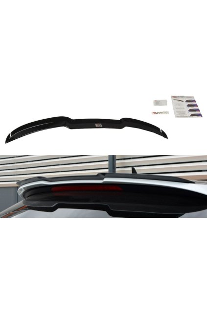 Maxton Design prodloužení spoileru pro Audi A6, S6 C7, C7 FL, černý lesklý plast ABS
