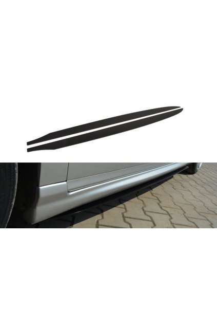 Maxton Design "Racing" difuzory pod boční prahy pro Volkswagen Passat Mk6 (B6), plast ABS bez povrchové úpravy