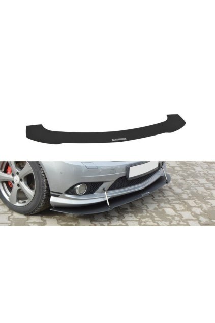 Maxton Design "Racing" spoiler pod přední nárazník pro Mercedes třída C W204/AMG-Line, plast ABS bez povrchové úpravy