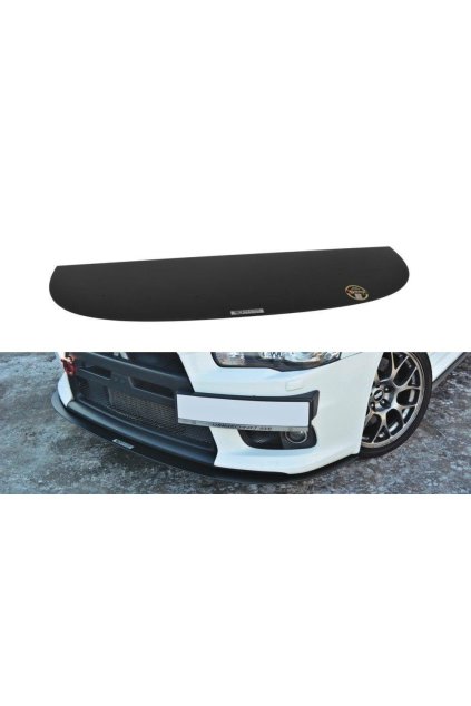 Maxton Design "Racing" spoiler pod přední nárazník ver.3 pro Mitsubishi Lancer Evo Mk10, plast ABS bez povrchové úpravy