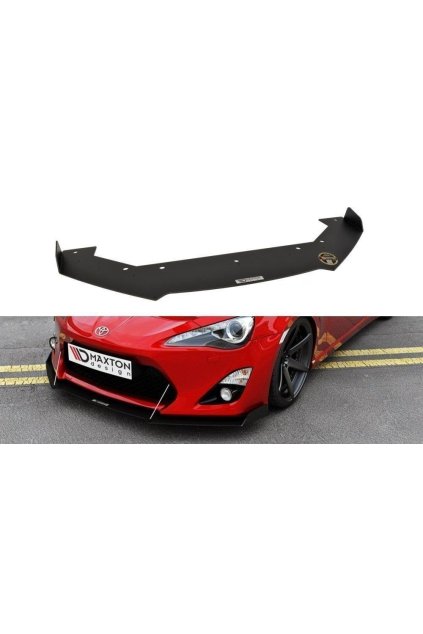 Maxton Design "Racing" spoiler pod přední nárazník pro Toyota GT86, plast ABS bez povrchové úpravy, s bočními křidélky