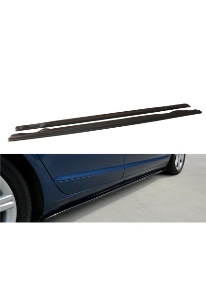 Maxton Design boční difuzory zadního nárazníku pro Audi A6 C6 Facelift, plast ABS bez povrchové úpravy