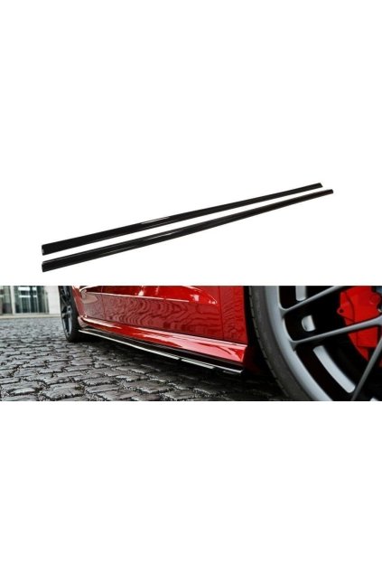 Maxton Design difuzory pod boční prahy pro Audi A3, S3 8V, 8V FL, plast ABS bez povrchové úpravy, Sportback