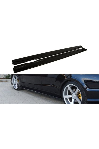 Maxton Design difuzory pod boční prahy pro Mercedes CLS C 218/AMG-Line, plast ABS bez povrchové úpravy
