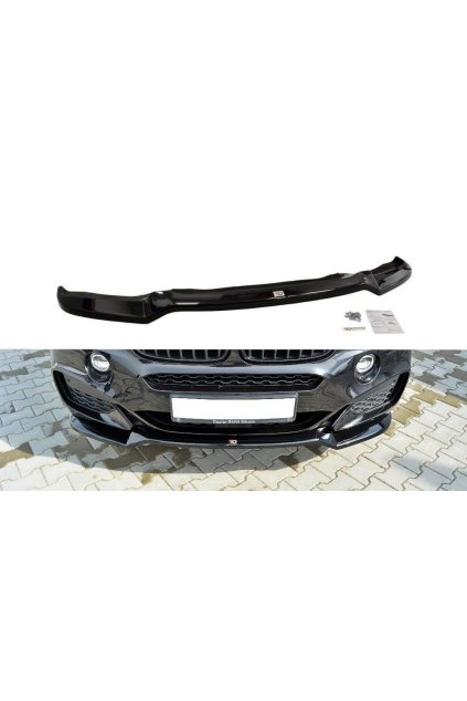 Maxton Design spoiler pod přední nárazník ver.1 pro BMW X6 F16, plast ABS bez povrchové úpravy, M-Pack