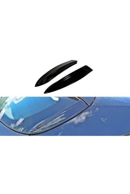 Maxton Design boční nástavce střešního spoileru pro Opel Astra OPC H (Mk3), plast ABS bez povrchové úpravy