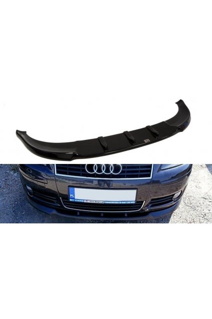 Maxton Design spoiler pod přední nárazník pro Audi A3 8P, carbon-Look, předfacelift, r.v. 2003-2005