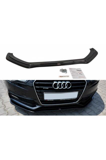 Maxton Design spoiler pod přední nárazník ver.2 pro Audi A5, S5 8T Facelift, plast ABS bez povrchové úpravy