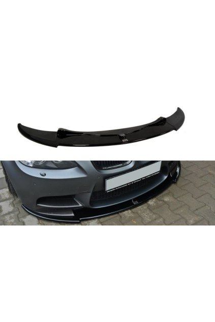 Maxton Design spoiler pod přední nárazník pro BMW M3 E92, carbon-Look, pro vozy s M Performance splittery