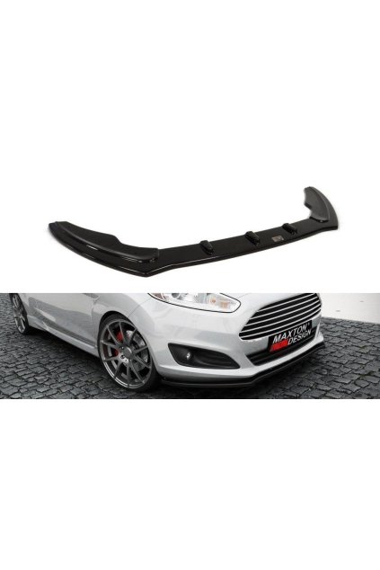Maxton Design spoiler pod přední nárazník pro Ford Fiesta Mk7 Facelift, plast ABS bez povrchové úpravy