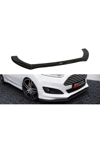 Maxton Design spoiler pod přední nárazník pro Ford Fiesta Mk7 Facelift, plast ABS bez povrchové úpravy, ST-Line