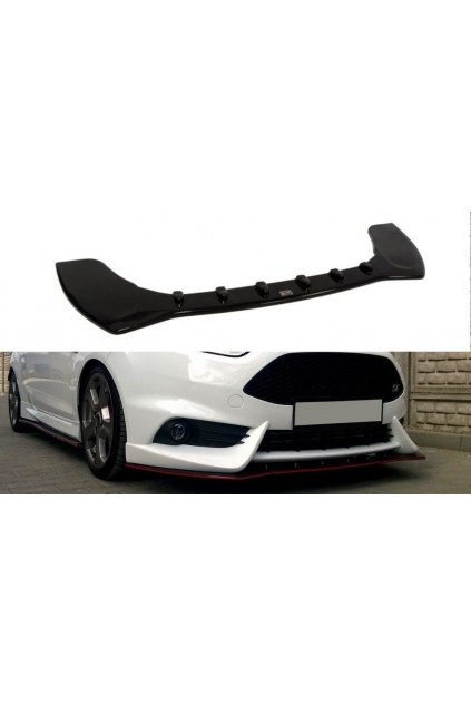 Maxton Design spoiler pod přední nárazník pro Ford Fiesta ST Mk7 Facelift, carbon-Look,Fit Maxton Design Bumper