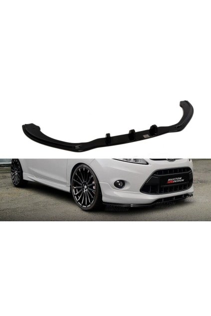 Maxton Design spoiler pod přední nárazník pro Ford Fiesta Mk7, plast ABS bez povrchové úpravy, ST-Line
